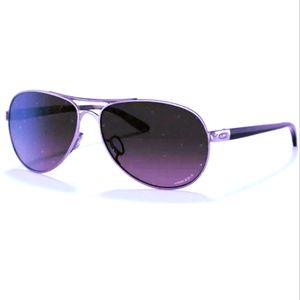 Oakley Feedback Sunglasses, Dark Purple, Polarized